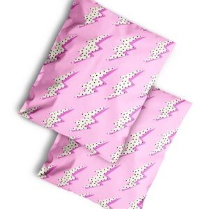 Free roll 500 thank you stickers w/purchase of 
20 10x13 Pink Lightning Bolt